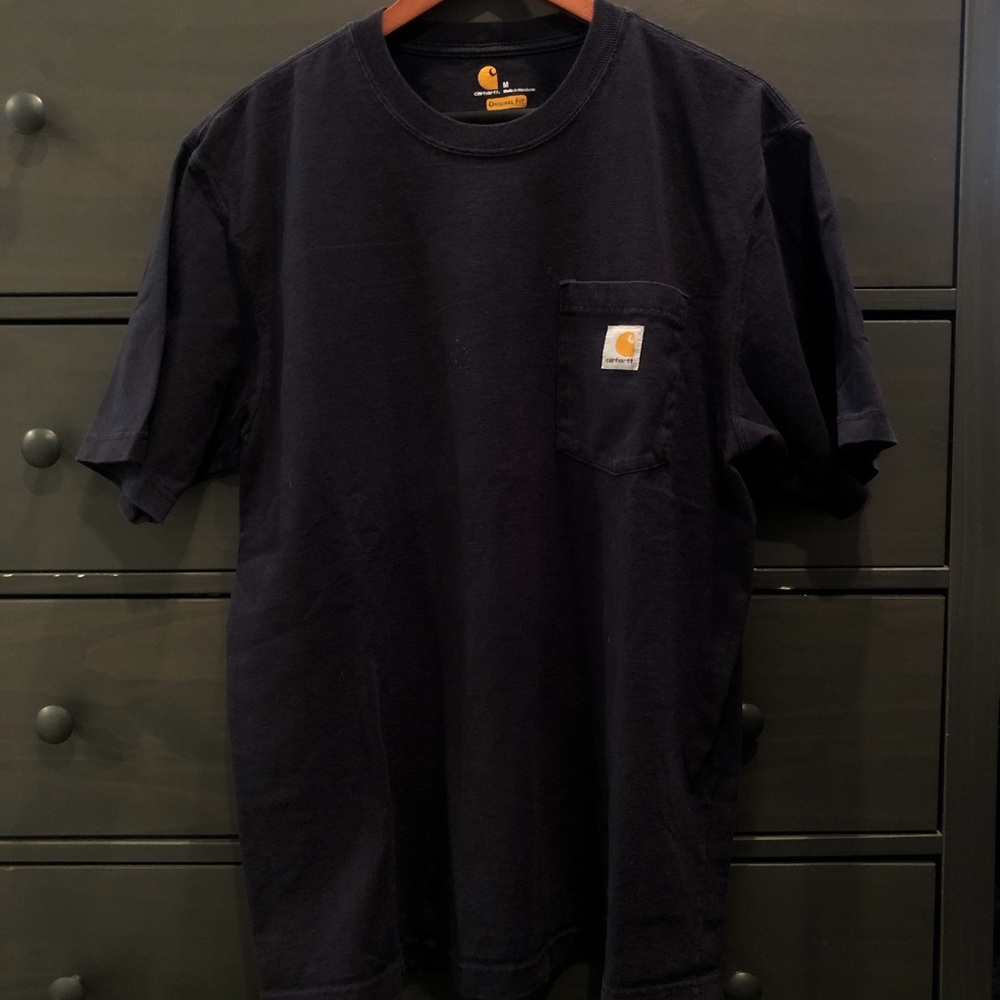 Carhartt Navy Pocket Tee